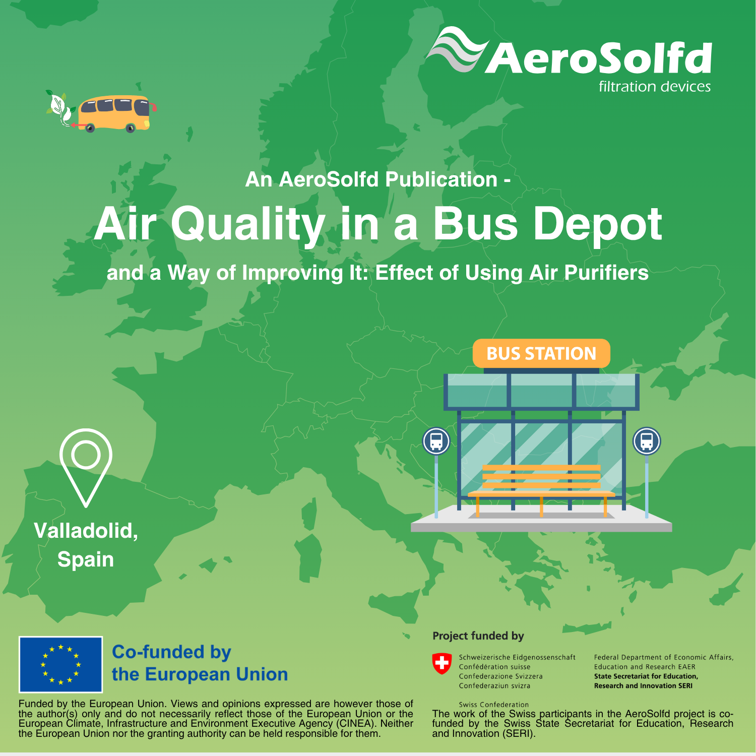 Air Quality in a Bus Depot and a Way of Improving It: Effect of Using Air Purifiers